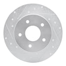 R1 19-24 Nissan Altima Front & Rear Drilled & Slotted Silver Brake Rotor Set