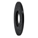 R1 76-81 Toyota Celica Front Left Drilled & Slotted Black Brake Rotor