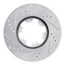 R1 02-18 Nissan UrVan Front Drilled & Slotted Silver Brake Rotor Set