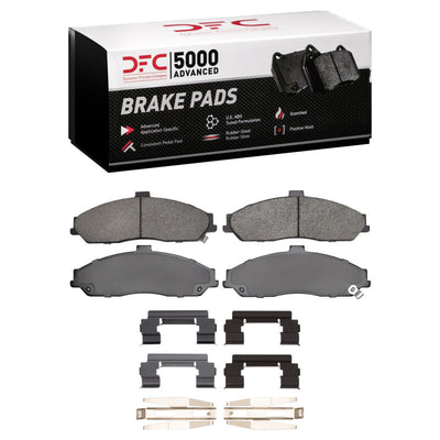 DFC 97-10 Chevrolet Corvette Front 5000 Advanced Semi Metallic Brake Pads and Hardware Kit