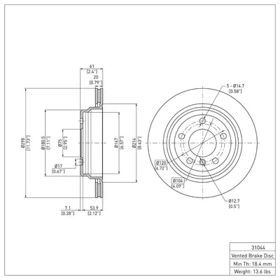 DFC 00-03 BMW 530i Front & Rear Geospec Rotors