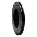R1 00-05 Chrysler Neon Front Right Drilled & Slotted Black Brake Rotor