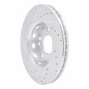 R1 90-92 Mercedes-Benz 300E Front Right Drilled & Slotted Silver Brake Rotor