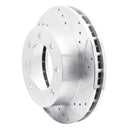 R1 99-99 Ford F-350 Super Duty 4WD Front Right Drilled & Slotted Silver Brake Rotor