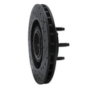 R1 95-97 Ford Ranger (USA/Canada) Front Left Drilled & Slotted Black Brake Rotor