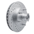 R1 94-02 Chevrolet Express 2500 Front Right Drilled & Slotted Silver Brake Rotor