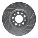 R1 13-23 Chrysler 200 Front Drilled & Slotted Silver Brake Rotor Set