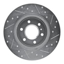R1 06-09 Buick TERRAZA Rear Left Drilled & Slotted Silver Brake Rotor