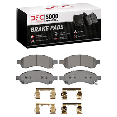 DFC 07-17 Buick Enclave Front Drilled & Slotted Geoperformance Rotors 5000 Advanced Pads w/Hardware