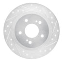 R1 84-88 Nissan 200SX Rear Drilled & Slotted Silver Brake Rotor Set