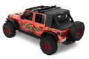 Bestop 18-23 Jeep Wrangler JL 4-Door Halftop Soft Top (Premium Black Twill)
