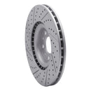 R1 17-25 Alfa Romeo Stelvio Front Right Drilled & Slotted Geo-Carbon Rotor