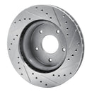 R1 63-82 Chevrolet Camaro Front & Rear Drilled & Slotted Silver Brake Rotor Set