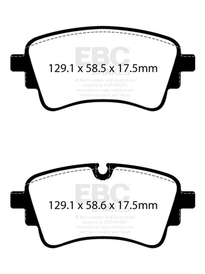 EBC 2020+ Audi A4 B9 2.0T Yellowstuff Rear Brake Pads