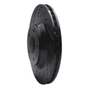 R1 88-96 Chevrolet Corvette Right Front Drilled & Slotted Black Brake Rotor
