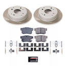 Power Stop 91-93 Honda Accord Front and Rear Semi-Coated Rotor Kit