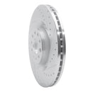 R1 06-13 Audi S3 Front Drilled & Slotted Silver Brake Rotor Set