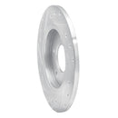 R1 94-99 Buick Regal Rear Right Drilled & Slotted Silver Brake Rotor