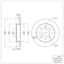 DFC 97-06 Hyundai Tiburon Rear Brake Rotor
