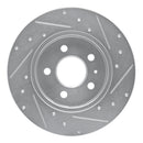 R1 00-09 Audi A4 Front & Rear Drilled & Slotted Silver Brake Rotor Set