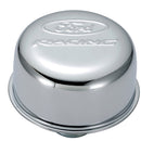 Ford Racing Logo Push-In Type Air Breather Cap - Chrome