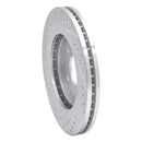 R1 94-01 Buick Regal Front Right Drilled & Slotted Silver Brake Rotor