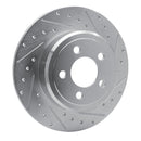 R1 05-23 Chrysler 300 Front & Rear Drilled & Slotted Silver Brake Rotor Set
