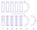 King Engine Bearings Ford Prod. V8 4.6L/5.4L Performance Main Bearing Set - Size +0.026mm