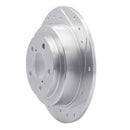 R1 90-08 Saab 9-2X Rear Right Drilled & Slotted Silver Brake Rotor