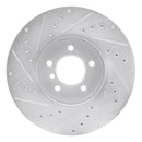 R1 06-10 BMW 528xi Front & Rear Drilled & Slotted Silver Brake Rotor Set