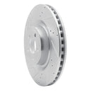 R1 15-23 Ford Mustang Front & Rear Drilled & Slotted Silver Brake Rotor Set