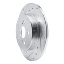 R1 19-25 Toyota Corolla Front & Rear Drilled & Slotted Silver Brake Rotor Set