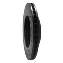 R1 17-25 BMW 330I Front Right Drilled & Slotted Black Brake Rotor