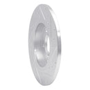 R1 96-00 Volkswagen EuroVan Rear Left Drilled & Slotted Silver Brake Rotor