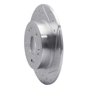 R1 05-17 Honda Accord Rear Right Drilled & Slotted Silver Brake Rotor