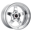 Weld S105 20x8 Ventura 5x127 ET00 BS4.50 Gloss Silver MACH DIA 78.1