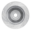 R1 99-02 Ford F-250 2WD (Super Duty) Front Right Drilled & Slotted Silver Brake Rotor