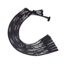 Moroso SB Chrysler Mopar Sleeved Str Plug HEI Dist Ultra Spark Plug Wire Set - Black