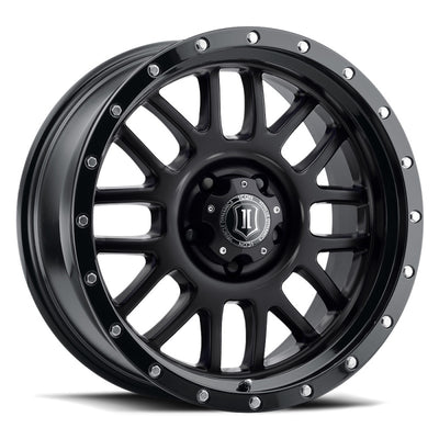 ICON Alpha 20x9 / 6x5.5 / 16mm / 5.625in BS Gloss Black Wheel