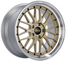 BBS LM 19x8.5 5x120 ET32 Diamond Gold Center Diamond Cut Lip Wheel -82mm PFS/Clip Required