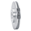R1 03-07 Cadillac CTS Front Right Drilled & Slotted Silver Brake Rotor