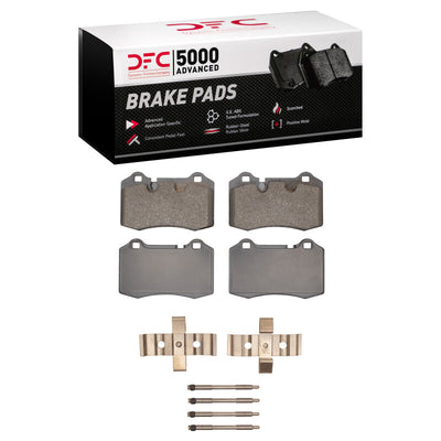 DFC 07-19 Maserati Quattroporte Rear 5000 Advanced Low Metallic Brake Pads and Hardware Kit