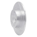 R1 13-16 Mini Cooper Countryman Rear Drilled & Slotted Silver Brake Rotor Set
