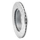 R1 89-94 Suzuki SWIFT Front Left Drilled & Slotted Silver Brake Rotor