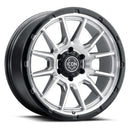 ICON Alloys Cajon 20x9 / 5x150 / 16mm / 5.625in BS Silver Machined Wheel w/ GB Lip