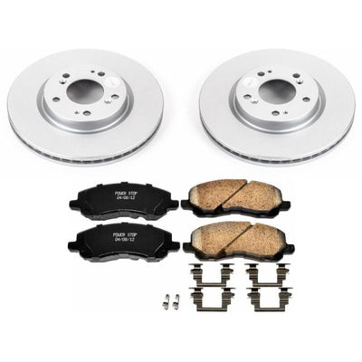 Power Stop 06-12 Mitsubishi Eclipse Front & Rear Z17 Evolution Geomet Coated Brake Kit