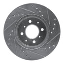R1 88-91 Honda Prelude Front Drilled & Slotted Silver Brake Rotor Set