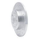 R1 16-25 Buick LaCrosse Front & Rear Drilled & Slotted Silver Brake Rotor Set