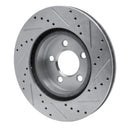 R1 05-23 Chrysler 300 Front & Rear Drilled & Slotted Silver Brake Rotor Set