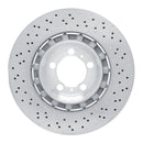 DFC 13-19 Porsche 911 Left Rear Drilled Hi-Carbon Alloy Geomet Coated Rotor